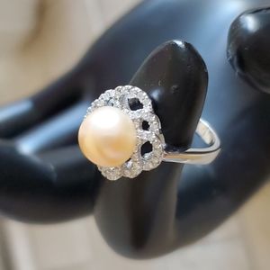 Silver and Pearl Ring